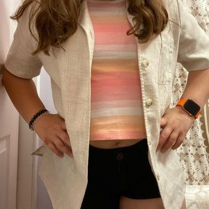Linen Jaclyn Smith Sport button up